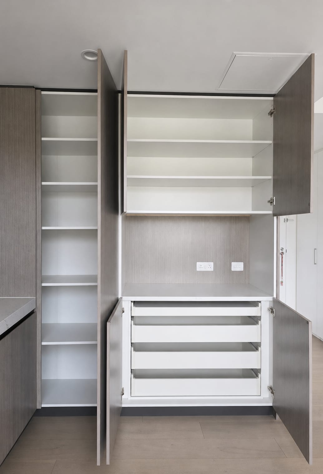 Custom kitchen extension cabinetry in a Melbourne home